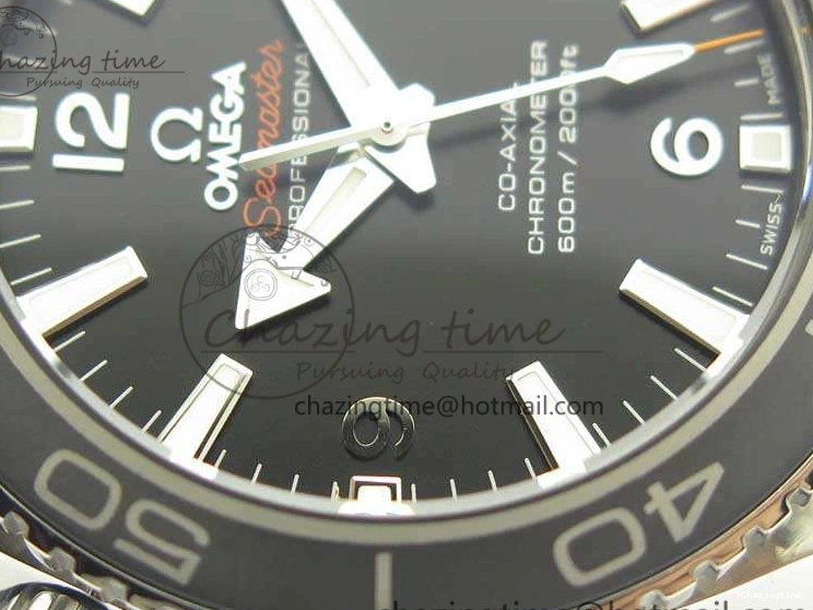 0423 Sleek Planet Ocean Professional Ceramic Bezel 42mm 1:1 MK Best Edition Silver Markers On SS Bracelet A 8085